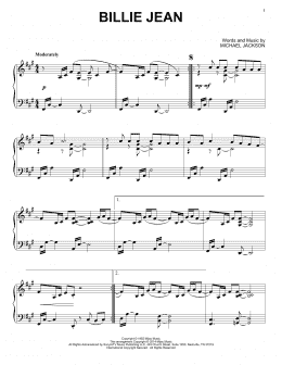 page one of Billie Jean (Piano Solo)