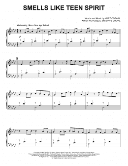 page one of Smells Like Teen Spirit (Piano Solo)