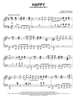 page one of Happy (Piano Solo)