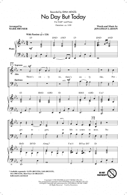 page one of No Day But Today (SAB Choir)