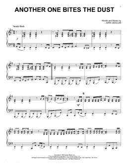 page one of Another One Bites The Dust (Piano Solo)