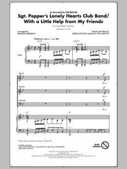 page one of Sgt. Pepper's Lonely Hearts Club Band (3-Part Mixed Choir)