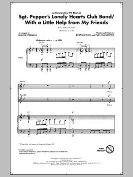 page one of Sgt. Pepper's Lonely Hearts Club Band (2-Part Choir)