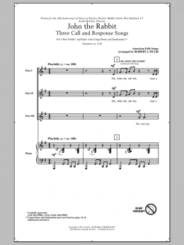 page one of Oh, John The Rabbit (3-Part Treble Choir)