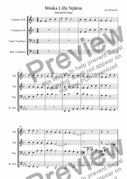 page one of Twinkle Twinkle little star - a fugue