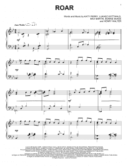 page one of Roar (Piano Solo)