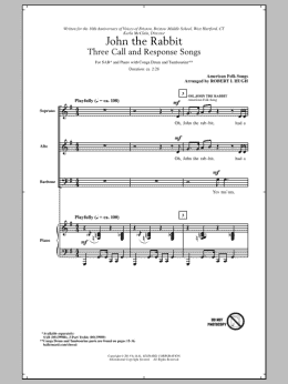 page one of Oh, John The Rabbit (SAB Choir)