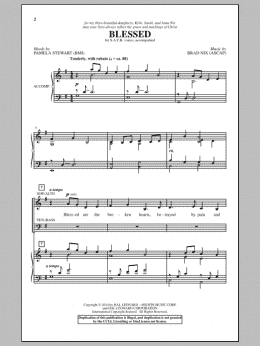 page one of Blessed (SATB Choir)