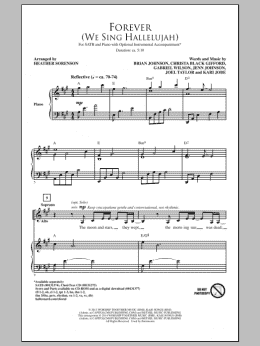 page one of Forever (We Sing Hallelujah) (arr. Heather Sorenson) (SATB Choir)