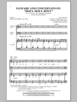 page one of Holy, Holy, Holy (SATB Choir)