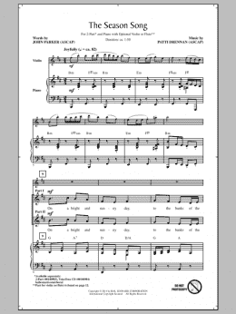 page one of The Season Song (2-Part Choir)