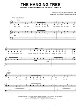page one of The Hanging Tree (Piano, Vocal & Guitar Chords (Right-Hand Melody))