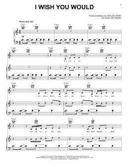page one of I Wish You Would (Piano, Vocal & Guitar Chords (Right-Hand Melody))