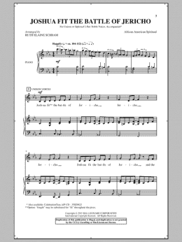 page one of Joshua (Fit The Battle Of Jericho) (2-Part Choir)