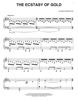 page one of The Ecstasy Of Gold (Piano Solo)
