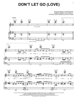 page one of Don't Let Go (Love) (Piano, Vocal & Guitar Chords (Right-Hand Melody))
