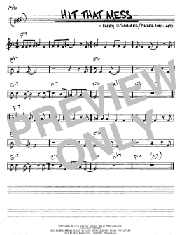 page one of Hit That Mess (Real Book – Melody & Chords – C Instruments)