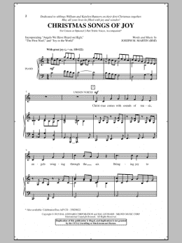 page one of Christmas Songs Of Joy (2-Part Choir)