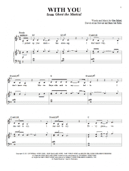 page one of With You (Piano & Vocal)