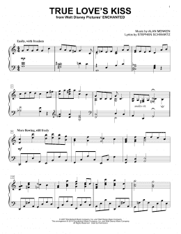 page one of True Love's Kiss (from Enchanted) (Piano Solo)
