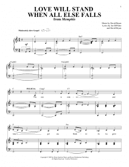 page one of Love Will Stand When All Else Falls (Piano & Vocal)