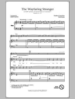 page one of Wayfaring Stranger (SATB Choir)