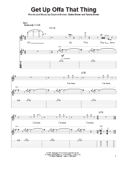 page one of Get Up Offa That Thing (Guitar Tab (Single Guitar))