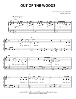 page one of Out Of The Woods (Easy Piano)