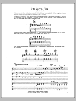 page one of I'm Leavin' You (Guitar Tab)
