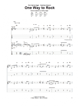 page one of One Way To Rock (Guitar Tab)