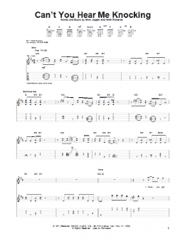 page one of Can't You Hear Me Knocking (Guitar Tab)