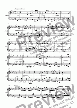 page one of Piano Sonata 3rd Movt.