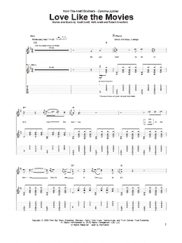 page one of Love Like The Movies (Guitar Tab)