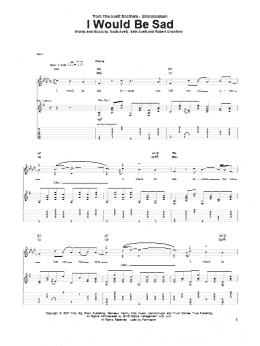 page one of I Would Be Sad (Guitar Tab)