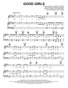 page one of Good Girls (Piano, Vocal & Guitar Chords (Right-Hand Melody))