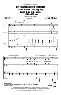 page one of Into The Woods (Choral Highlights) (3-Part Mixed Choir)