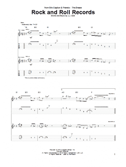 page one of Rock And Roll Records (Guitar Tab)
