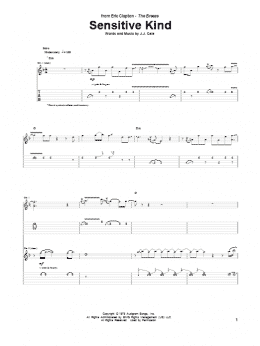 page one of Sensitive Kind (Guitar Tab)