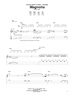page one of Magnolia (Guitar Tab)