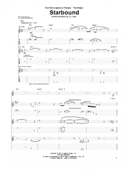 page one of Starbound (Guitar Tab)
