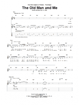 page one of The Old Man And Me (Guitar Tab)
