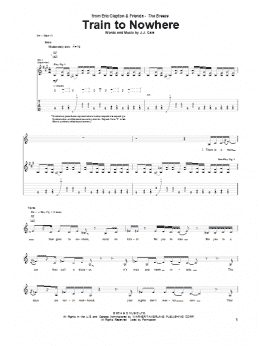 page one of Train To Nowhere (Guitar Tab)