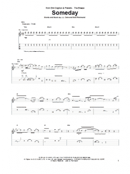 page one of Someday (Guitar Tab)