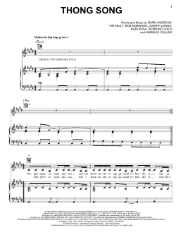 page one of Thong Song (Piano, Vocal & Guitar Chords (Right-Hand Melody))