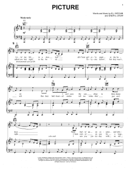page one of Picture (Piano, Vocal & Guitar Chords (Right-Hand Melody))