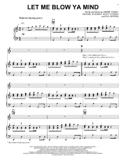 page one of Let Me Blow Ya Mind (Piano, Vocal & Guitar Chords (Right-Hand Melody))