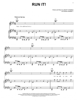 page one of Run It! (Piano, Vocal & Guitar Chords (Right-Hand Melody))