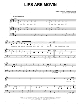 page one of Lips Are Movin (Piano, Vocal & Guitar Chords (Right-Hand Melody))