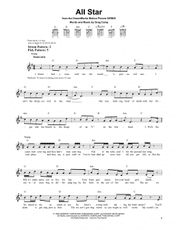 page one of All Star (Easy Guitar)