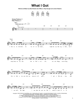page one of What I Got (Easy Guitar)